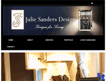 Tablet Screenshot of juliesandersdesign.com